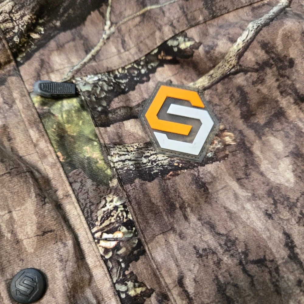 NWOT ScentLok Alpha Elite Mossy Oak Camo Hunting Jacket Lg Carbon Alloy Fleece